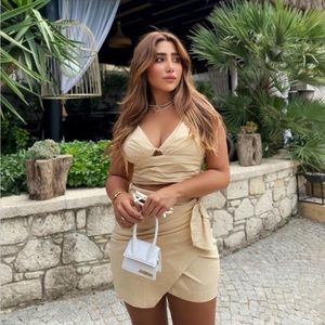 Zara Mini skirt and top set XS